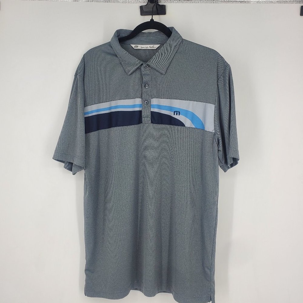 Travis Mathew Short Par 4 Polo Golf Shirt Size L